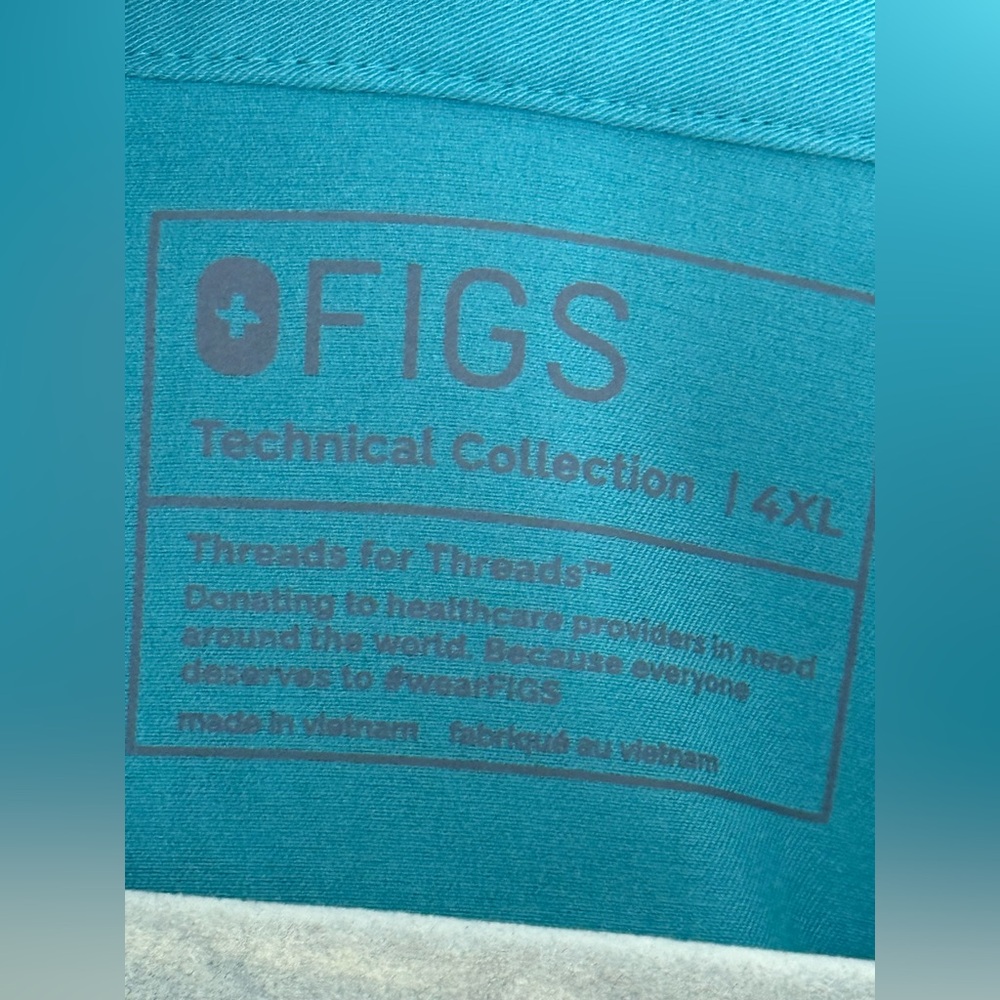Figs Rafaela 4XL Oversized Scrub Top - Picture 4 of 7